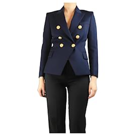 Blazer de lana azul marino - talla UK 10 - Balmain