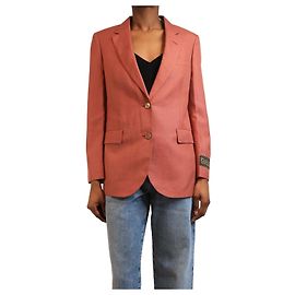 Gucci Blazer de lino rosa polvoriento - talla S