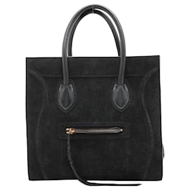 Céline Bolso tote Phantom de ante negro