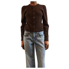 Paige Jeans Brauner Kaschmir-Cardigan - Größe S