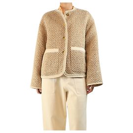 Forte Forte Gold Tweed Lurex-Jacke - Größe UK 10