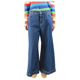 Weekend Max Mara Blaue weit geschnittene Jeans - Größe UK 16