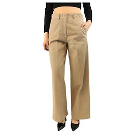 Forte Forte Beige Baumwollhose - Größe UK 10