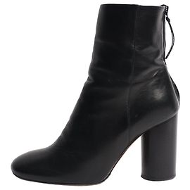 Isabel Marant Stivaletti in pelle con tacco a blocco nero - taglia EU 37 (UK 4)