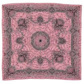 Etro Sciarpa in seta paisley rosa