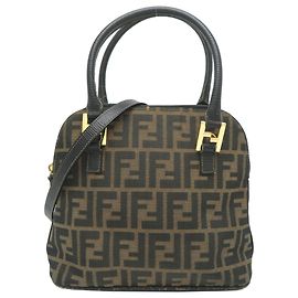 Fendi Damen Handtasche Tote Bag aus braunem Canvas
