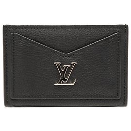 Tarjetero Lockme de piel de ternera negra Louis Vuitton