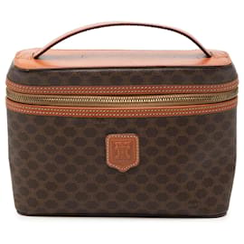 Borsa Vanity in Tela Rivestita Macadam Marrone Celine - Céline