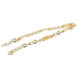 Kette mit goldplattierter Logo-Platte Gürtel von Chanel
