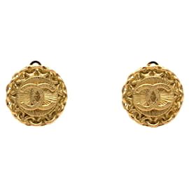 Orecchini vintage a clip Chanel Coco Mark