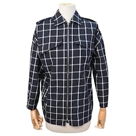 NEUE HERMES REISSVERSCHLUSS-JACKE MIT CALECHE-LOGO KAROS 34 XS BAUMWOLLE - Hermès