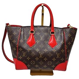 LOUIS VUITTON Borsa a Spalla Phenix in Tela Monogram Marrone/Rosso
