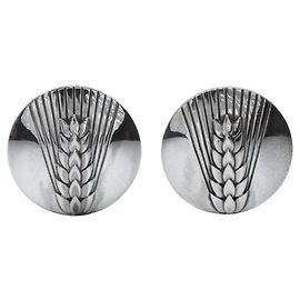 Autre Marque Gemelli in argento 925 Spiga di Grano Georg Jensen