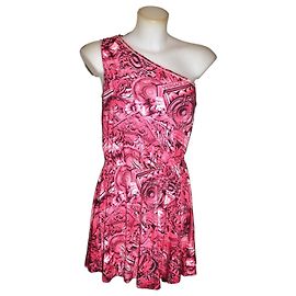 vestido Versace Jeans Couture rosa con estampado talla 40