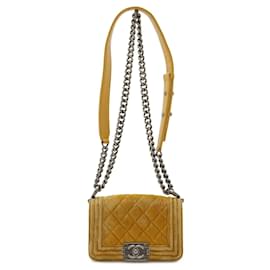 Borsa a Spalla Chanel Boy Chanel Matelassé Coco Mark Chain