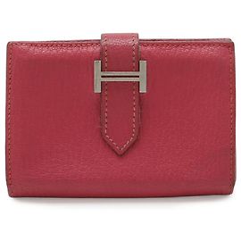 Estuche para tarjetas de visita Hermès Bearn Fucsia
