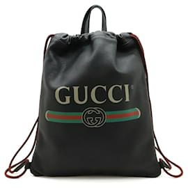 GUCCI Druck Zugbeutel-Rucksack