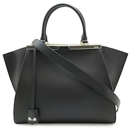 Borsa in pelle nera Fendi 3Jours