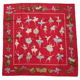 Hermès Carre 90 Der Balletttanz Rotem Schal