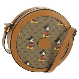 Sac en PVC beige de la collaboration GUCCI Micro GG Supreme Disney 603938 Auth YKZ1311M