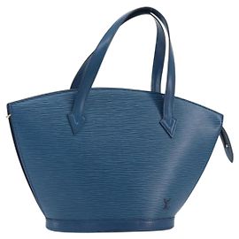 LOUIS VUITTON Borsa a Spalla Epi Saint Jacques Blu M52275 Auth YKZ1251
