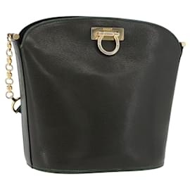 BALLY Sac à épaule en cuir vert doré Auth YKZ1255 - Bally