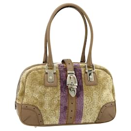 Gucci Borsa Boston Horsebit in velluto oro beige 145770 Auth 176490V