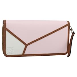 Runder Reißverschluss-Wallet Puzzle aus mehrfarbigem Leder Silber LOEWE 122N30X Auth am11095V - Loewe