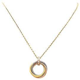 Collana Cartier, "Trinity", tre ori, diamanti.