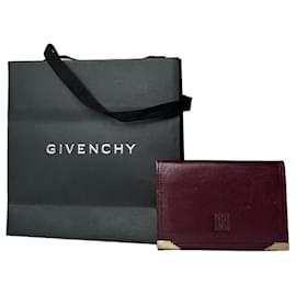 Vintage Givenchy faltbare Leder-Kartenhalter lila