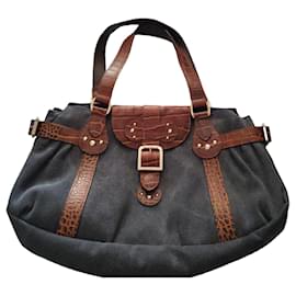 Borsa Longchamp in tela e pelle