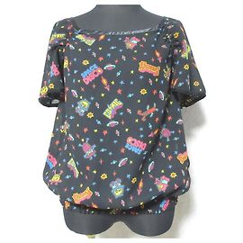 Autre Marque Durchsichtige Bluse COSMIC Hysterics