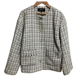 Autre Marque Chaqueta de tweed sin cuello COMME CA ISM