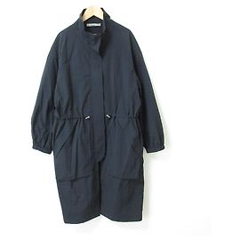 abrigo largo de nylon tafetán ligero flintz theory luxe