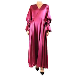 Roksanda Vestido midi de seda rosa - talla UK 14