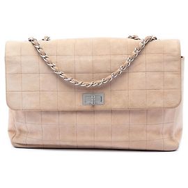 Chanel Mademoiselle Turnlock Flap in Suede Cioccolato Marrone
