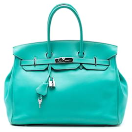 Hermès Birkin Retourne 35 in Blau Swift