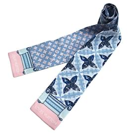 Foulard in seta Monogram Bandeau Animal Fish di Louis Vuitton