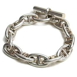 Bracciale Charm Chaine d'Ancre GM in Argento di Hermès