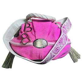 Borsa Lancel Le Brigitte Bardot rosa in tweed