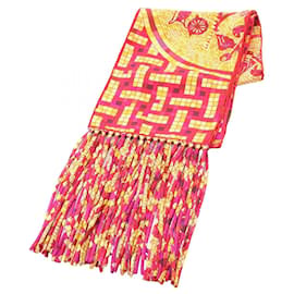 Sciarpa con frange MOSAIQUE AU 24 di Hermès