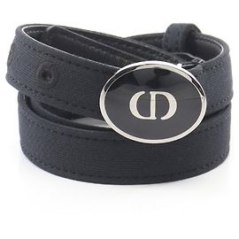 Leder-Gürtel mit CD-Logo von Christian Dior