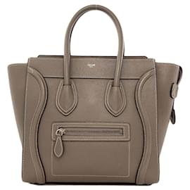 Bolsa de mão em couro micro Luggage da Celine - Céline