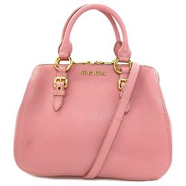 Borsa in pelle Miu Miu Madras 2 in 1