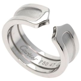 Anillo de banda en oro blanco de 18K Cartier C2