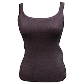 Top metálico Max Mara en viscosa violeta
