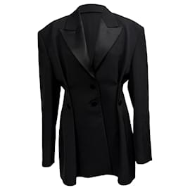 Blazer in Lana Nera a Un Bottone di Givenchy