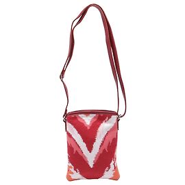 Borsa a tracolla con snap Missoni in cotone multicolore a motivo