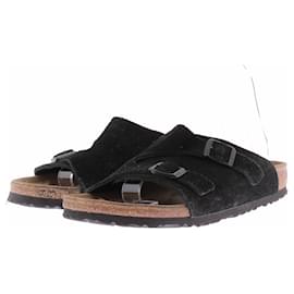 Sandali Birkenstock in scamosciato nero taglia 40