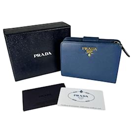 Prada Saffiano Leder Bi-Fold Geldbörse